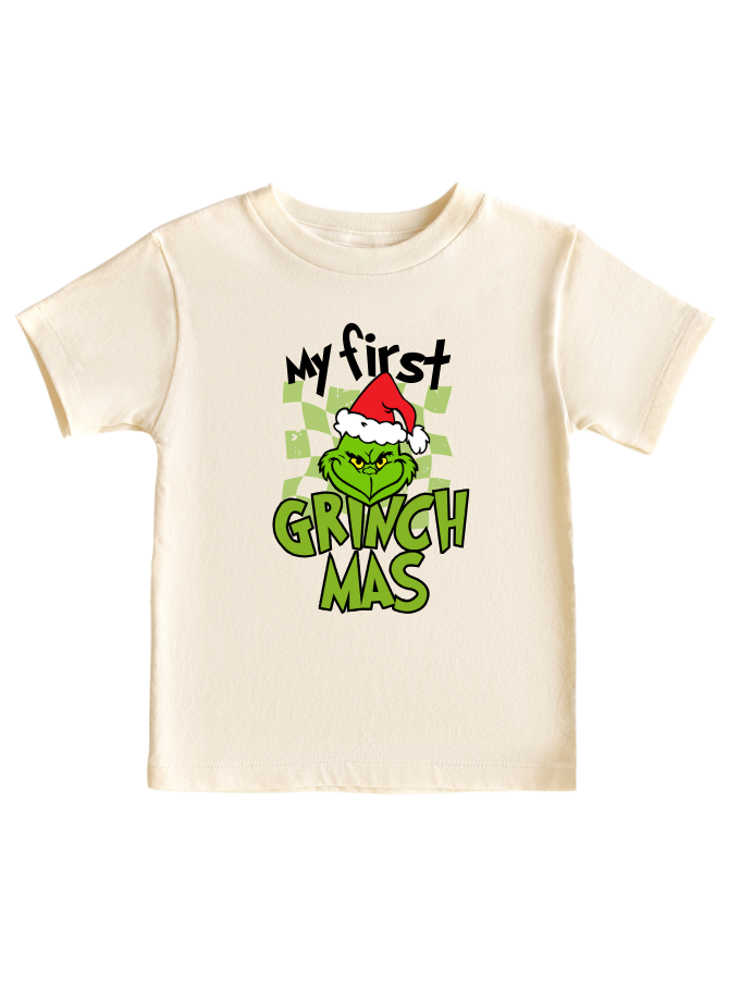 My first Grinchmas toddler baby t-shirt. - beecutebaby