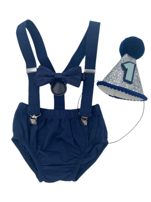 All Navy  Theme Cake Smash Outfit - beecutebaby