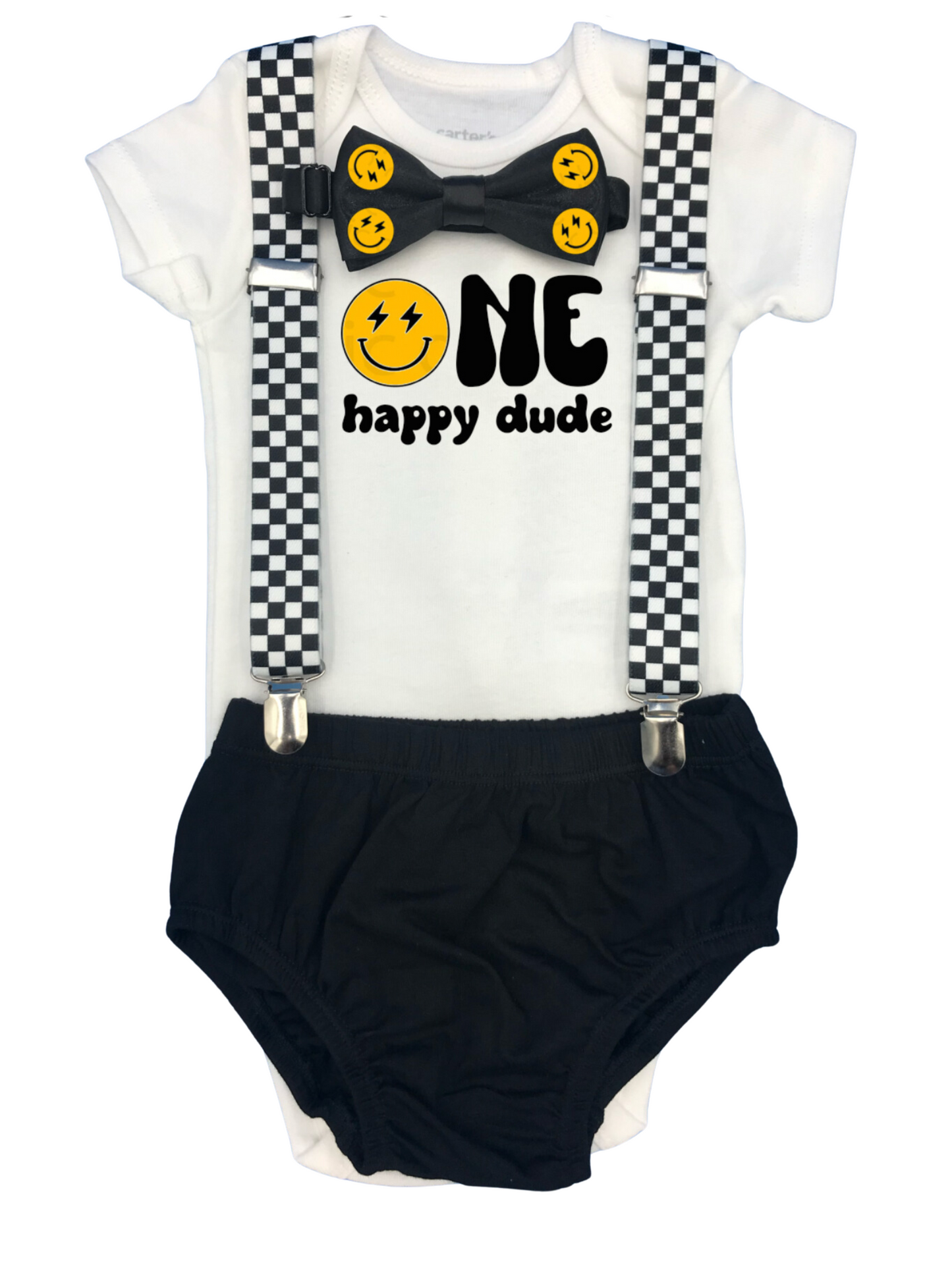 One Happy Dude Baby one birthday outfit - beecutebaby