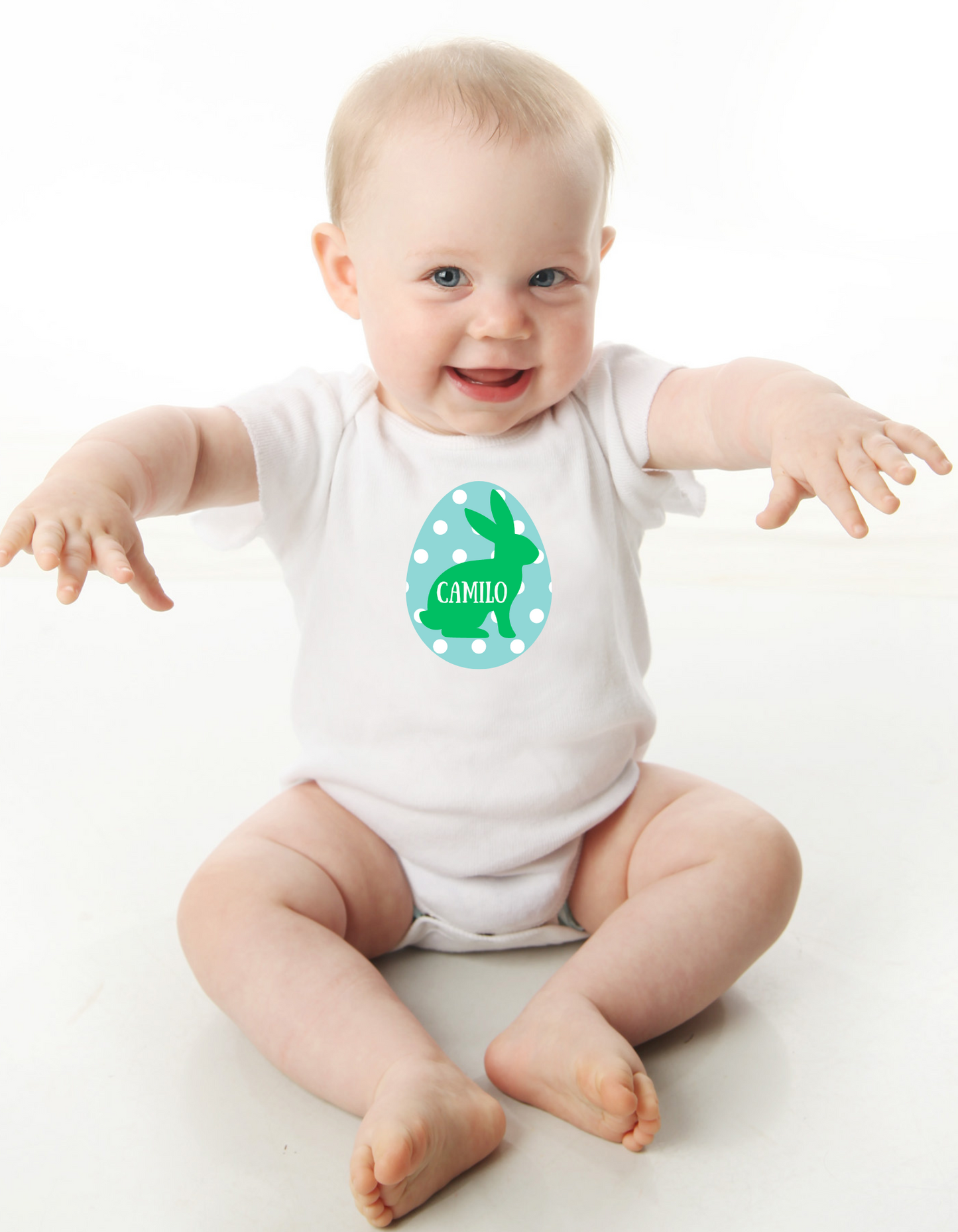 Personalized Baby Easter Bunny Gerber Onesies® - beecutebaby