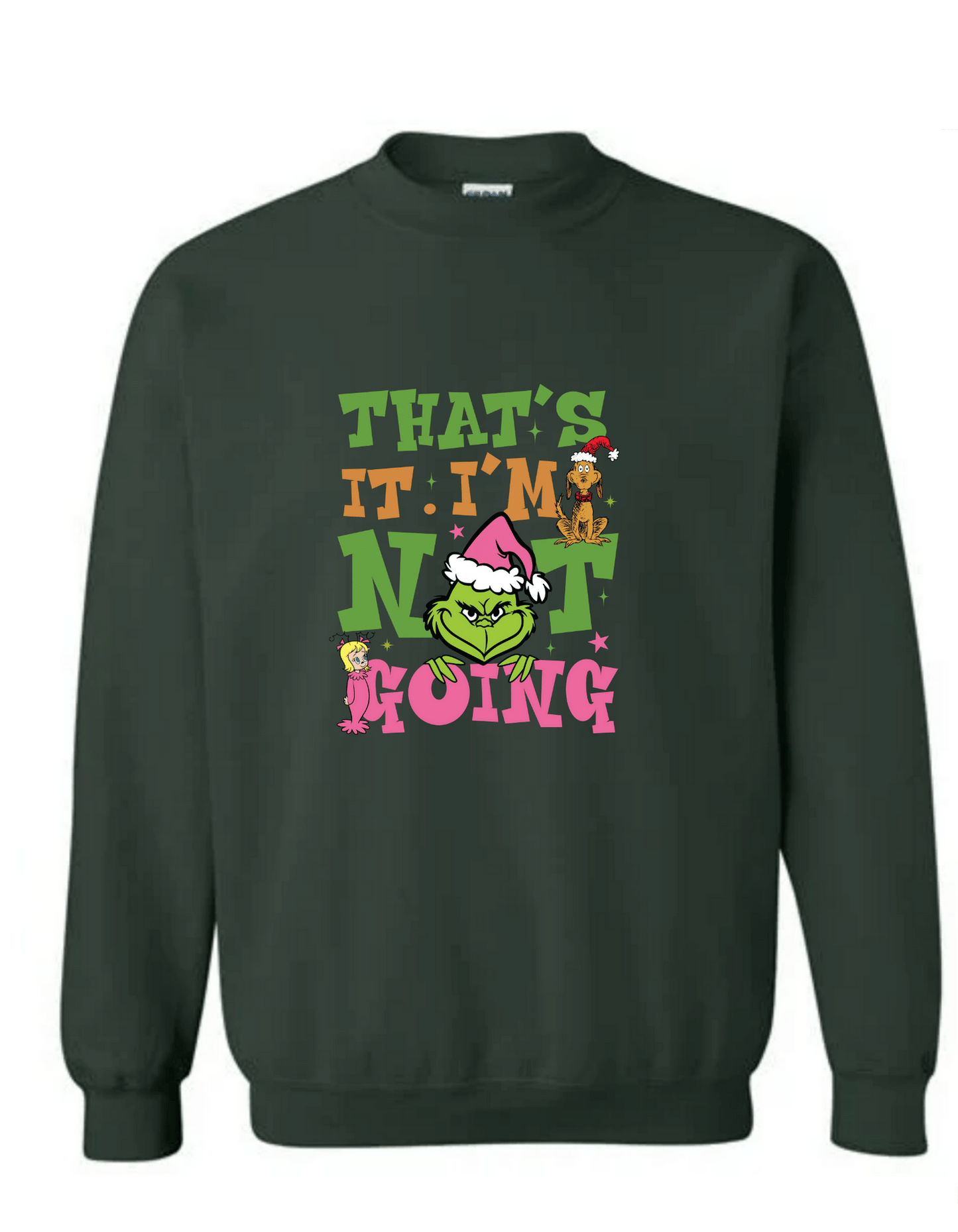 That's it Grinch Adult Christmas Casual Cotton Hoodie.