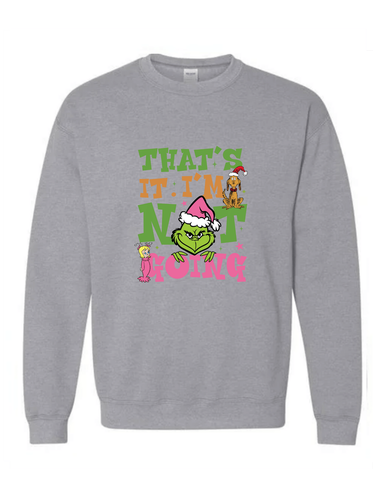 That's it Grinch Adult Christmas Casual Cotton Hoodie.