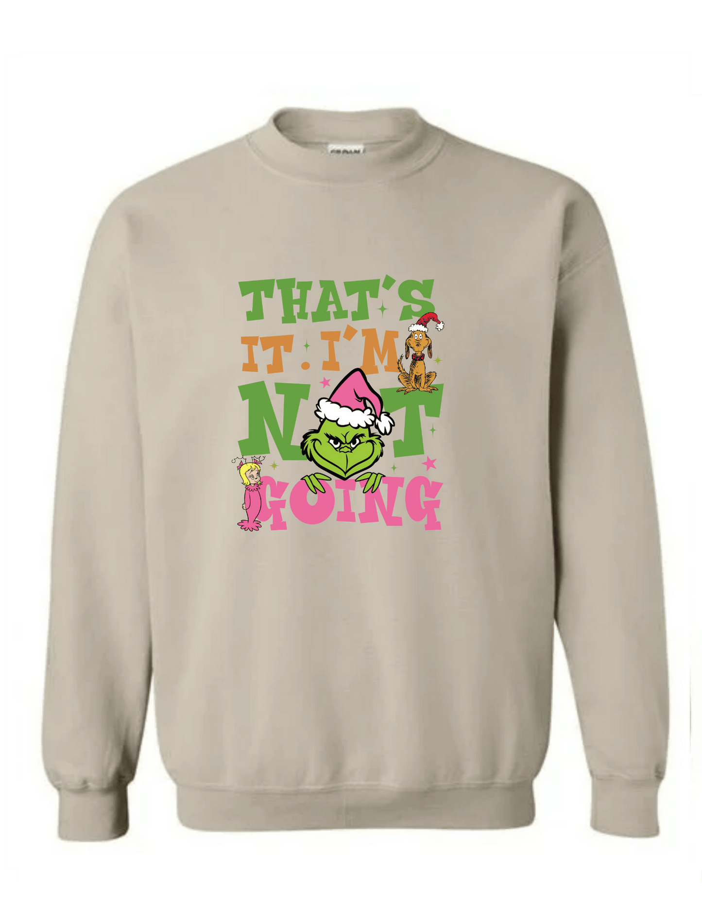 That's it Grinch Adult Christmas Casual Cotton Hoodie.