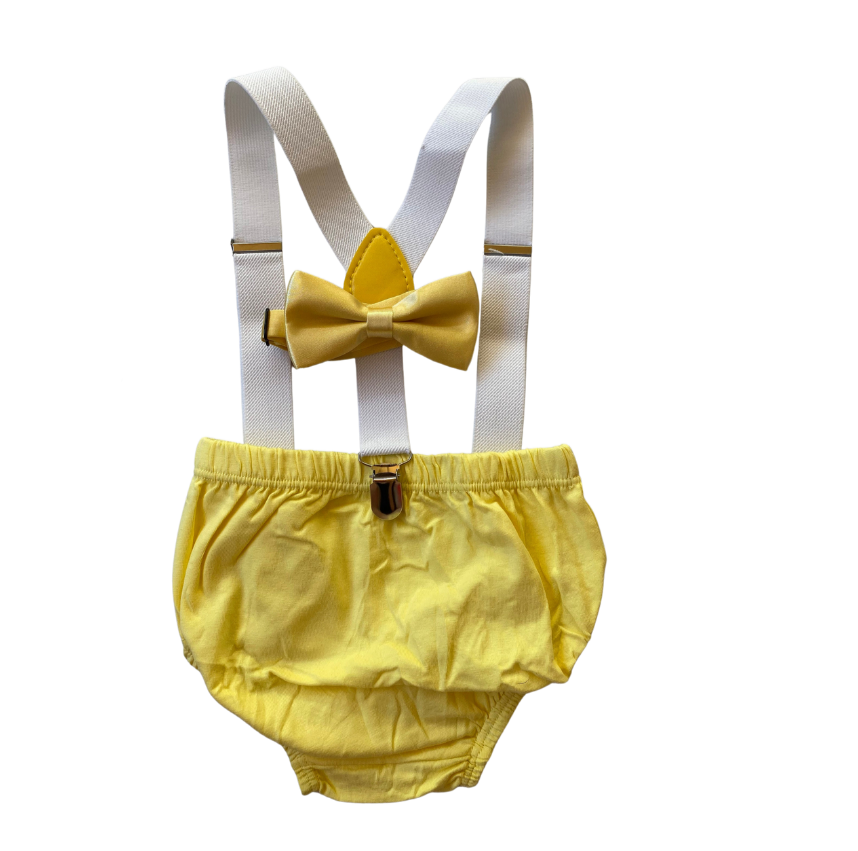 Light Yellow Theme Cake Smash Set - beecutebaby