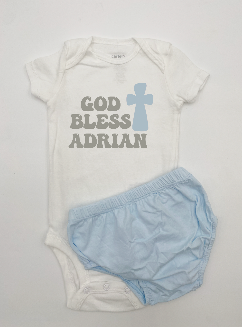 Baby Boy baptism After party 2 pcs set - beecutebaby