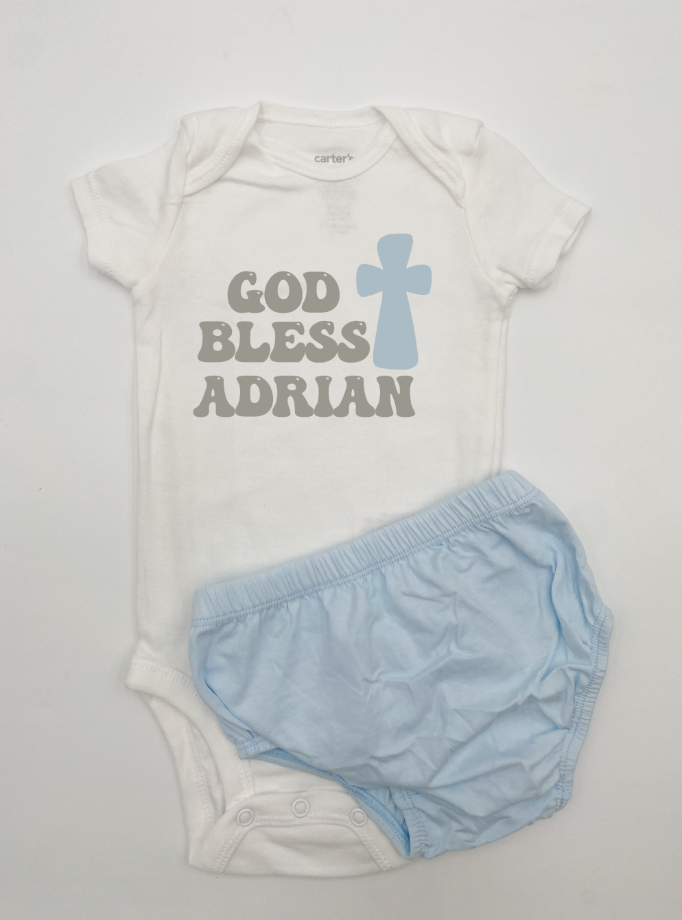 Baby Boy baptism After party 2 pcs set