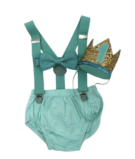 Mint Cake Smash Outfit