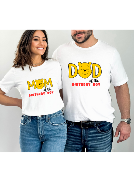 Birthday Boy Winnie Pooh family t-shirt - beecutebaby