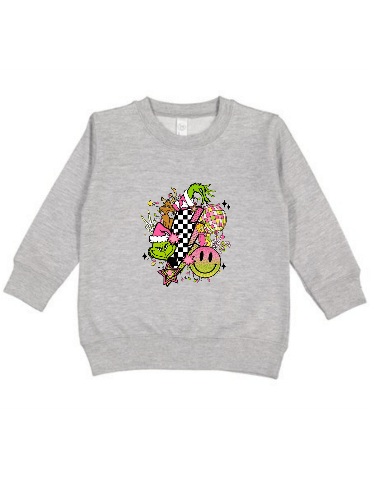 Toddler Elf Christmas Casual Cotton Hoodie Heather Gray variety of design