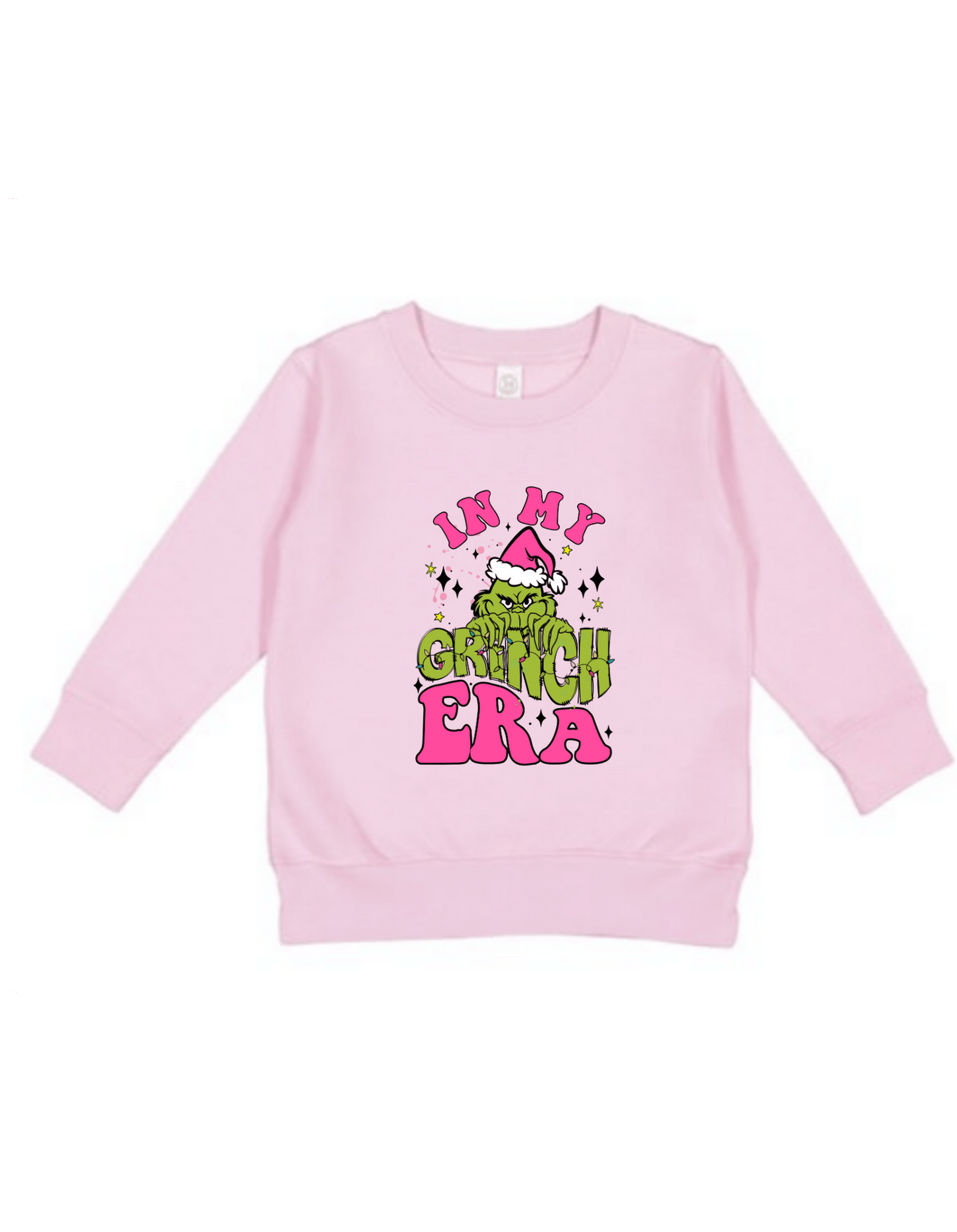 Toodler Christmas Casual Cotton Hoodie Pink color