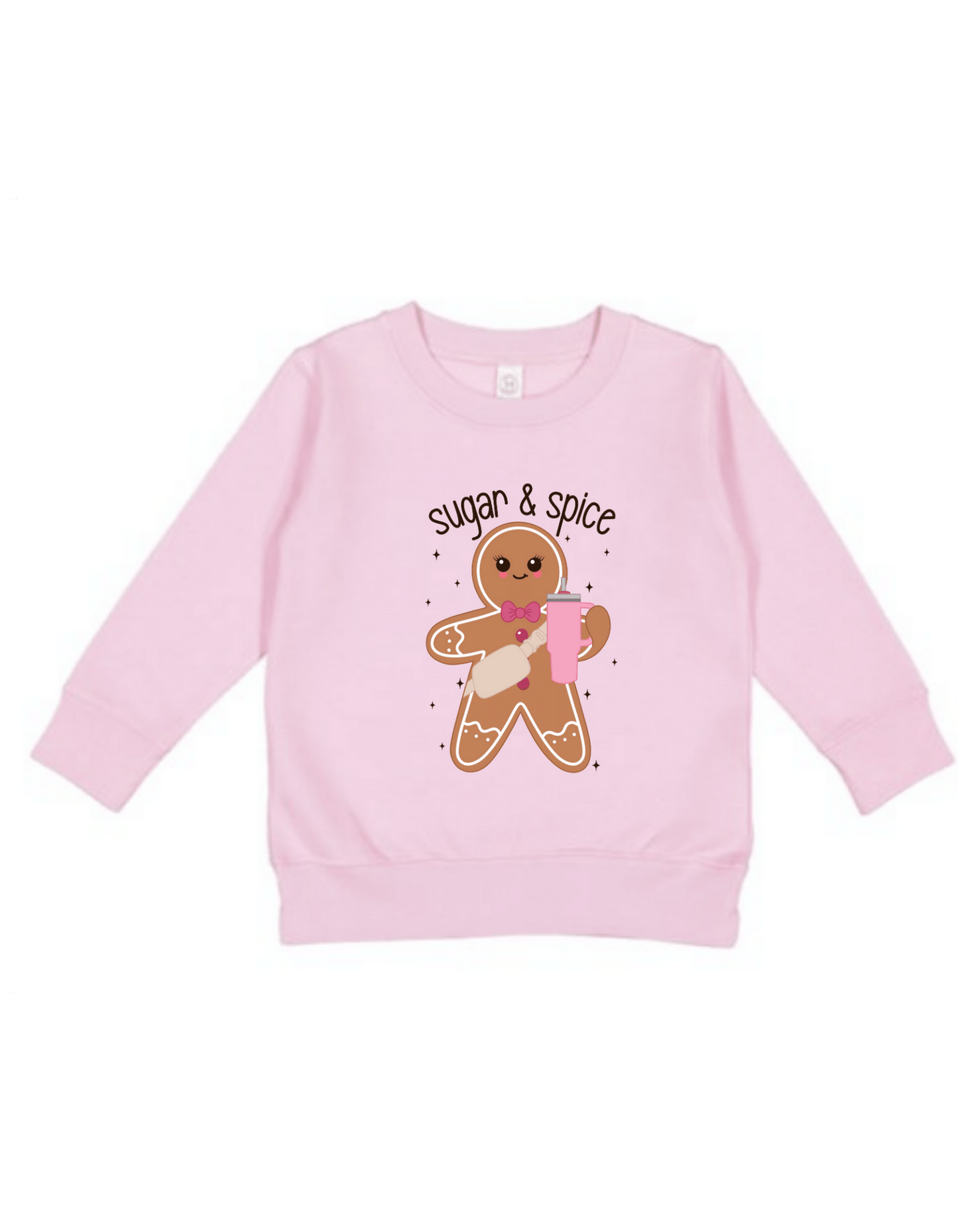 Toodler Christmas Casual Cotton Hoodie Pink color