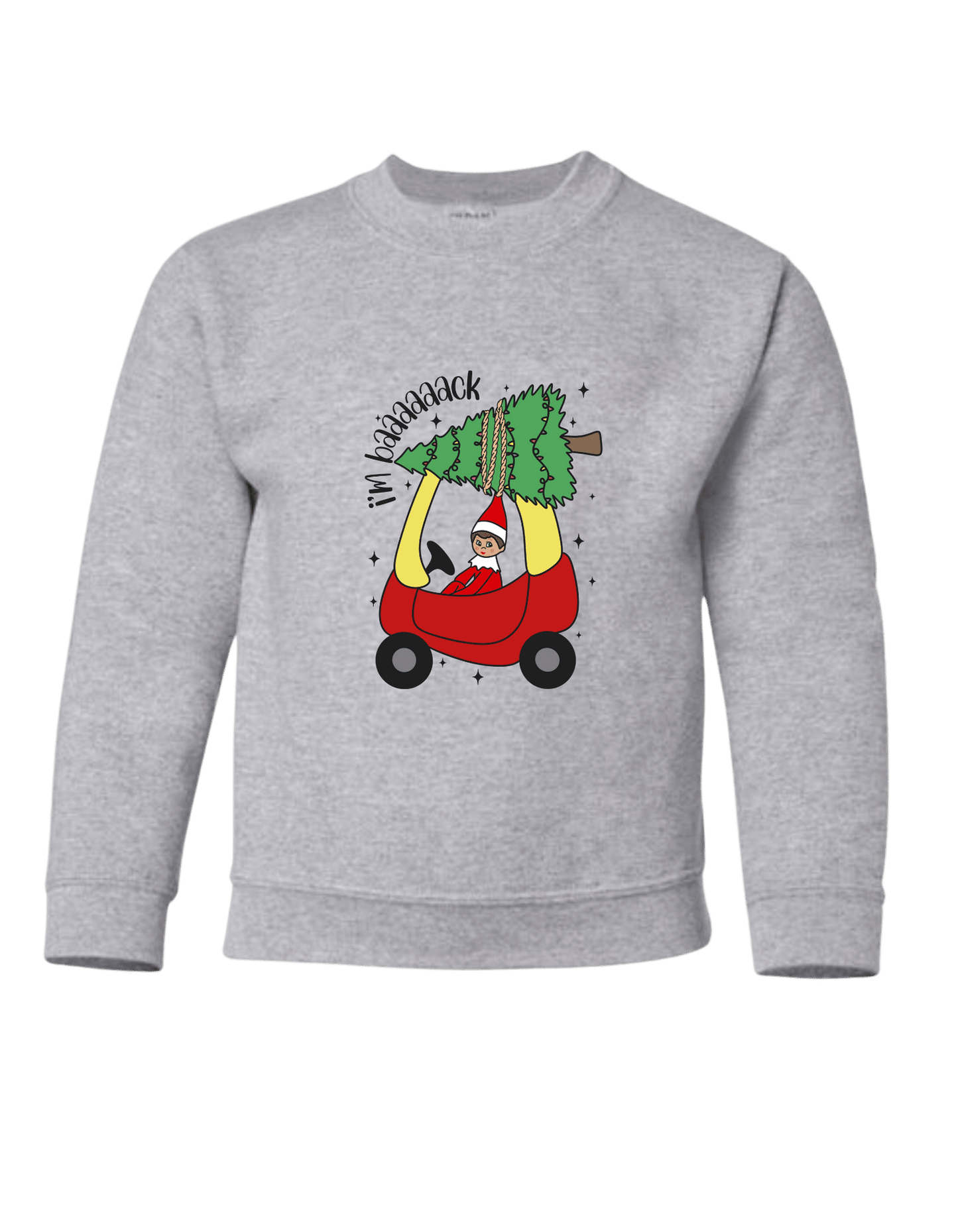Teens Size Christmas Casual Cotton Hoodie Heather Gray variety of design