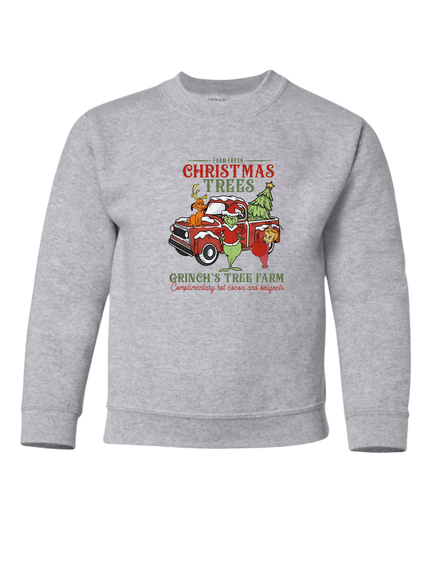 Teens Size Christmas Casual Cotton Hoodie Heather Gray variety of design