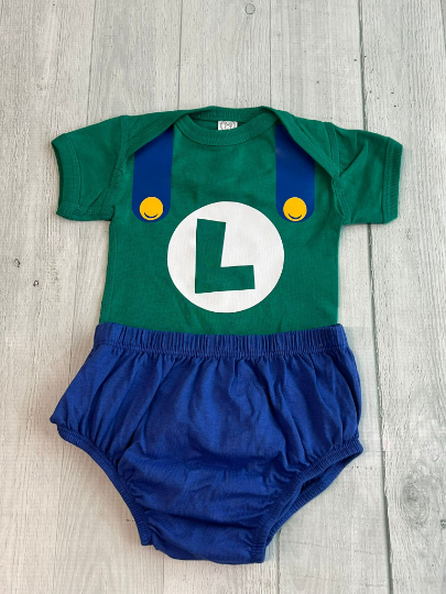 Luigi Baby Boy Costume - beecutebaby