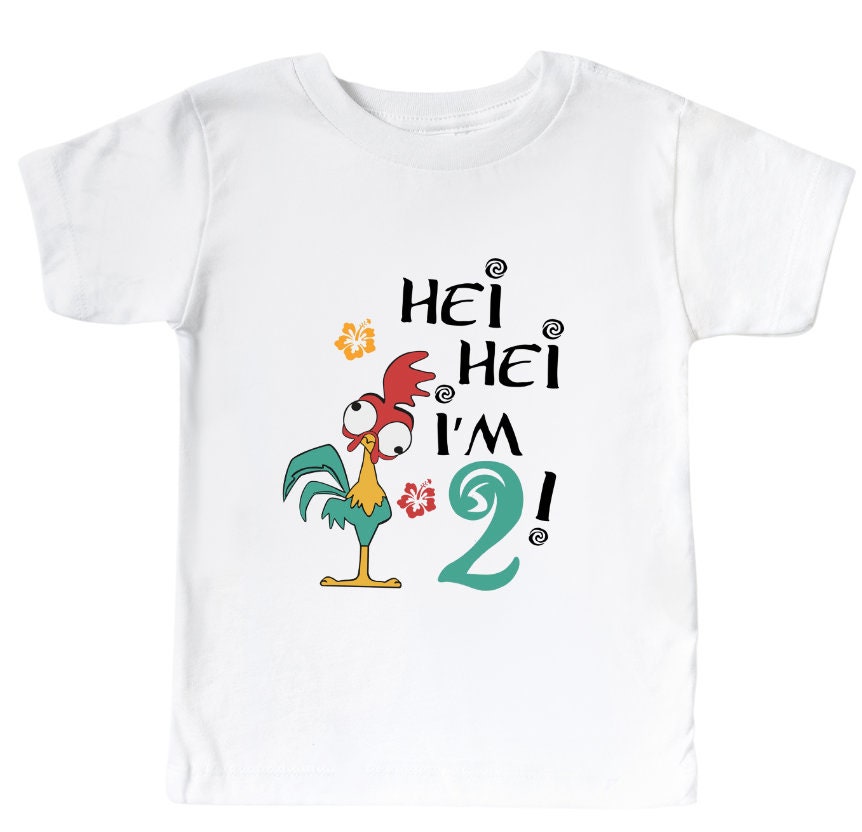 Hey, Hei,Im 2 toddler baby t-shirt,1st birthday, Moana toddler t-shirt.
