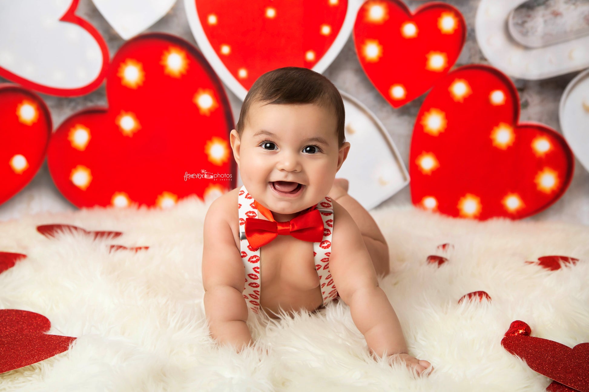 Valentines Outfit Cake Smash - beecutebaby
