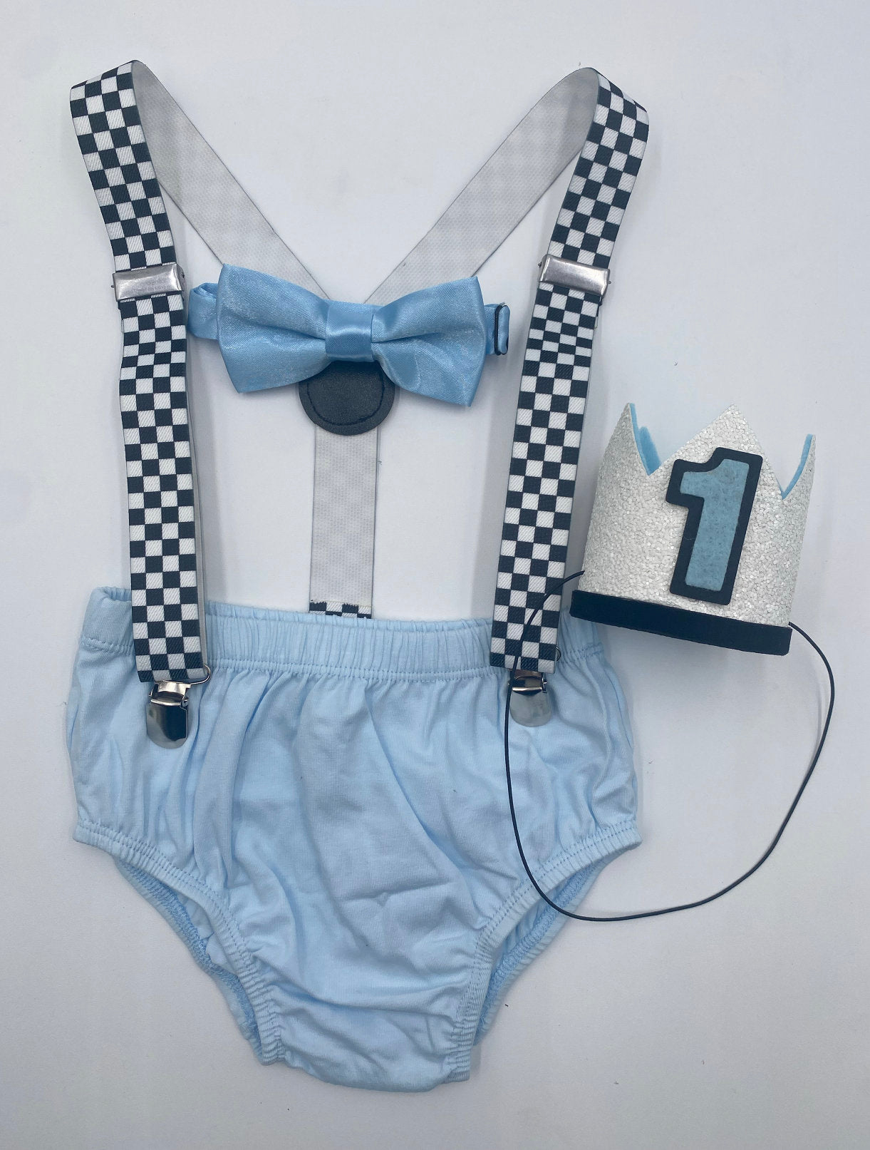 Race Car Cake Smash Outfit, Personalized First Birthday Outfit, Birthday Photo Set by Bee Cute Baby