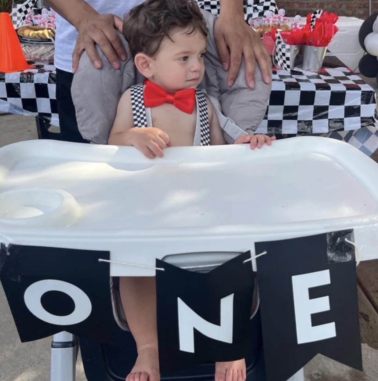 Race Car Cake Smash Outfit, Personalized First Birthday Outfit, Birthday Photo Set by Bee Cute Baby
