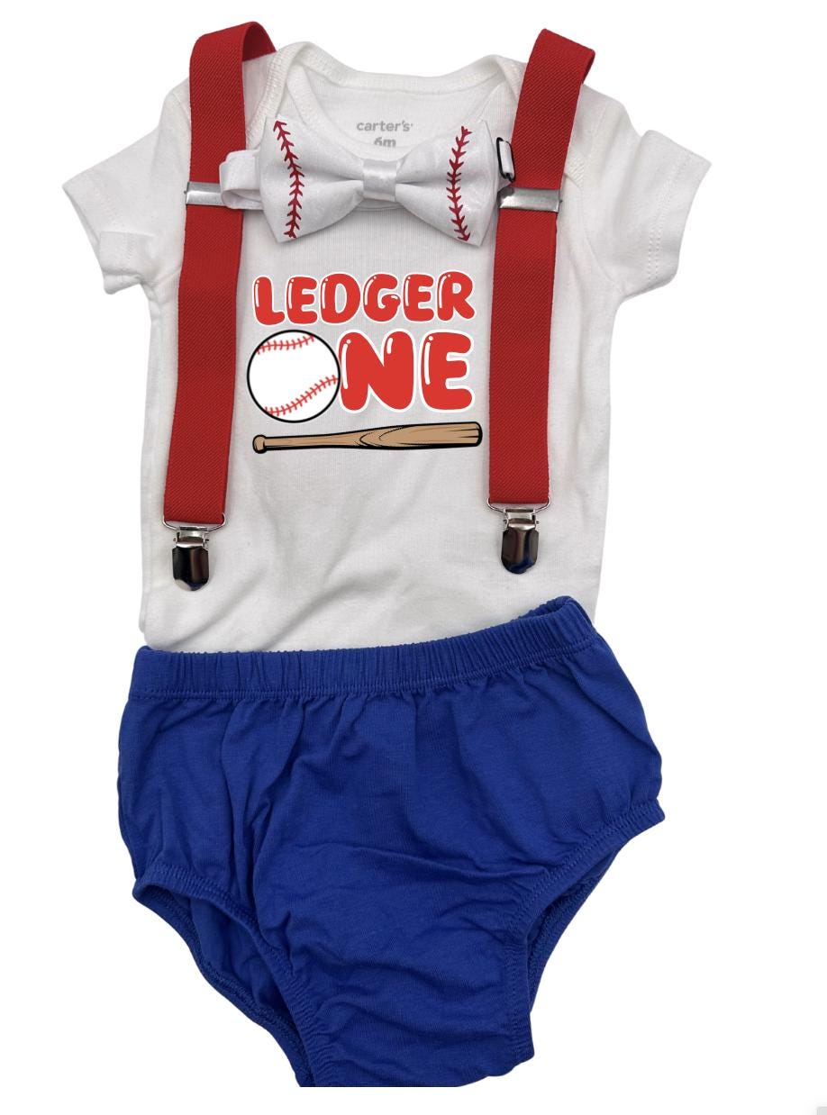 Personalized Rookie of the Year Baseball Smash Cake Outfit
