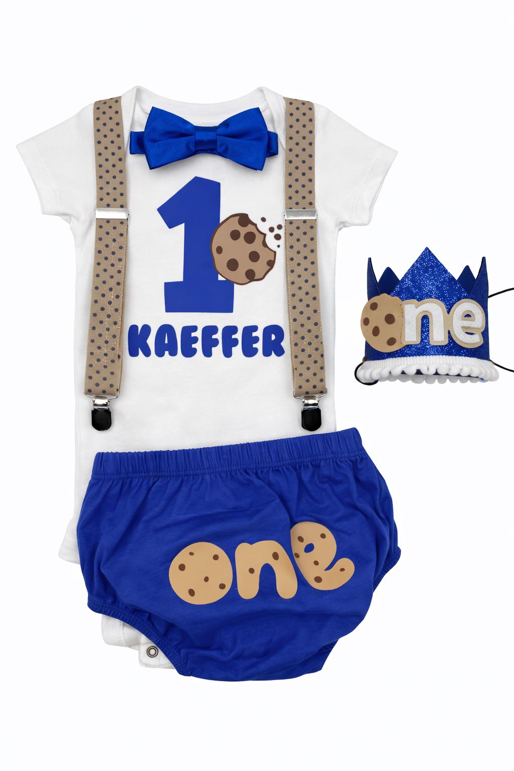 Cookie Birthday Shirt, Personalized First Birthday Shirt, Baby Toddler Outfit by Bee Cute Baby