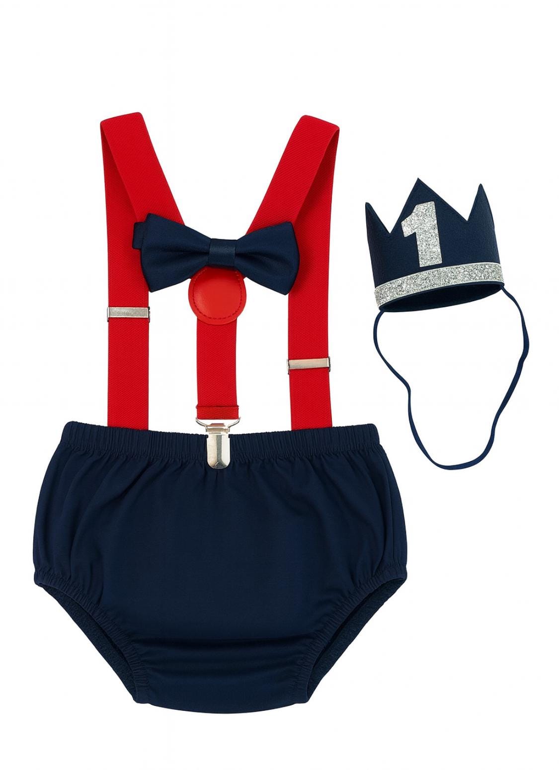 Nautical Cake Smash Outfit, Personalized First Birthday Outfit, Birthday Photo Set by Bee Cute Baby