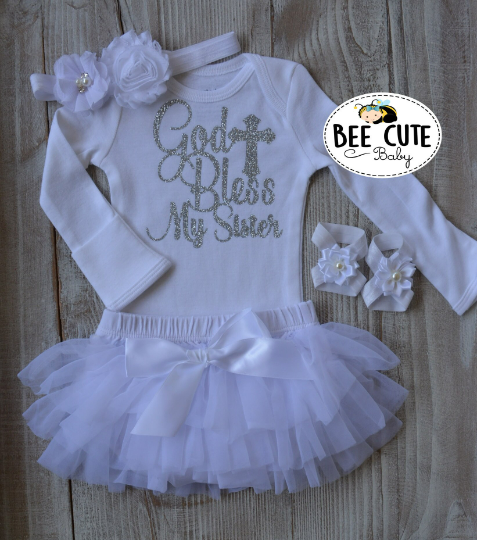 Personalized Baptism Outfit After Party. - beecutebaby