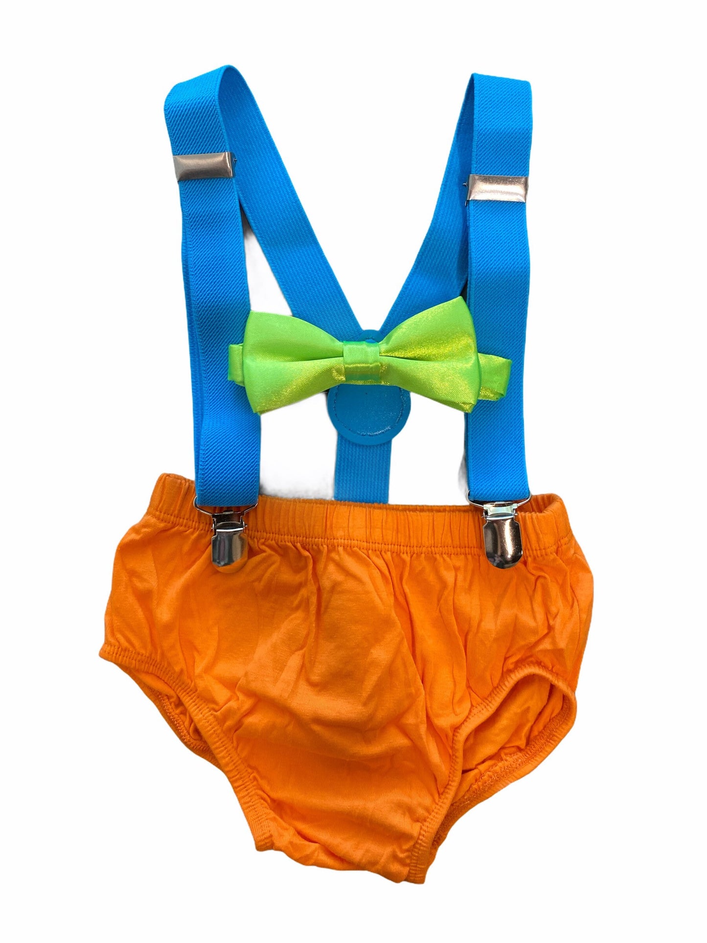 Orange, Turquoise & lime Cake Smash Set - beecutebaby