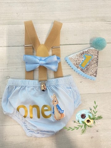 Peter the Rabbit  outfit Cake Smash - beecutebaby