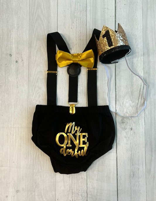 Mr ONEderful Smash Outfit - beecutebaby