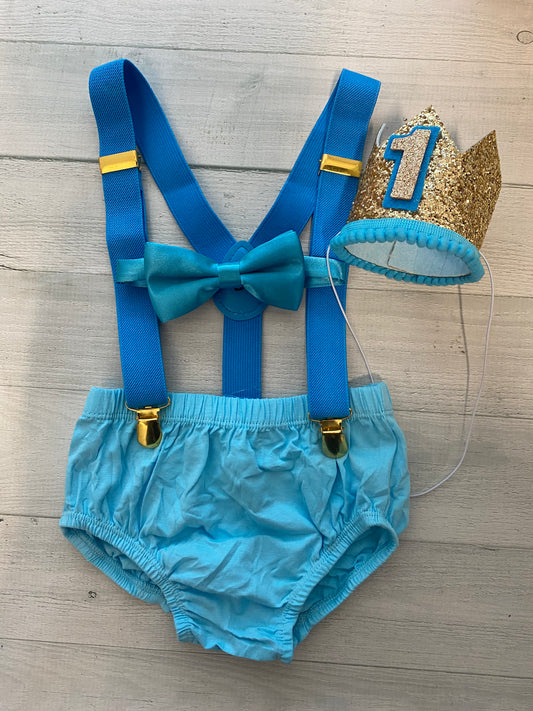 Turquoise & Gold Outfit - beecutebaby