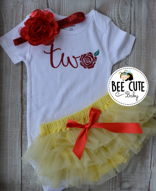 Belle Birthday outfit. - beecutebaby