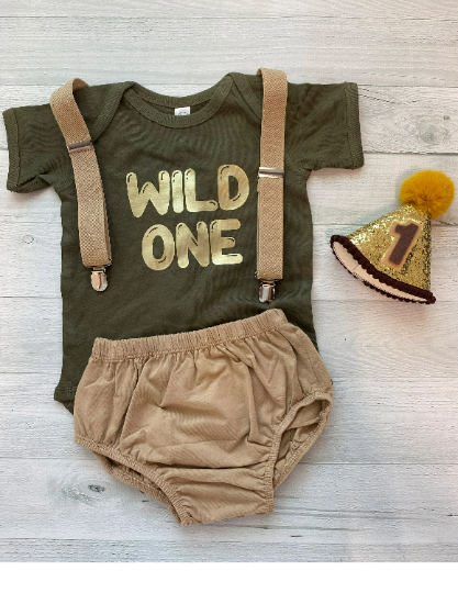 Wild One Baby Outfit - beecutebaby