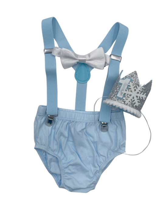 Winter One derland Cake Smash Outfit - beecutebaby