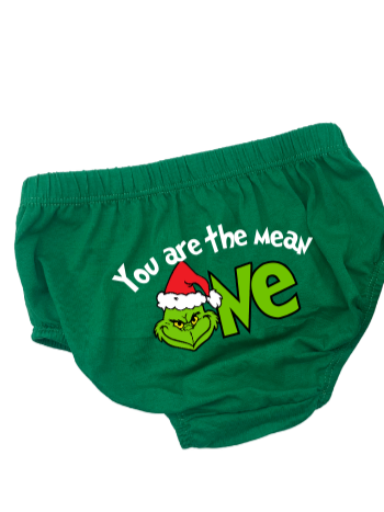 You are the mean one Ginch Diaper Cover