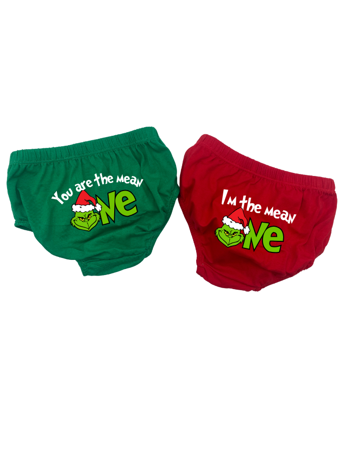 You are the mean one Ginch Diaper Cover