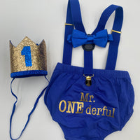 Royal Blue Mr ONEderful Smash Outfit