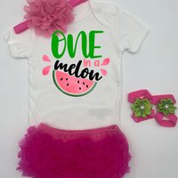 One in a melon  Birthday outfit.