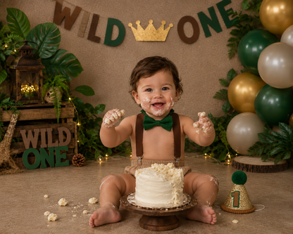 Wild One Cake Smash Outfit Boy