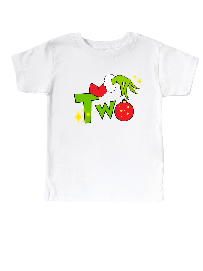 Grinch Two toddler baby t-shirt.