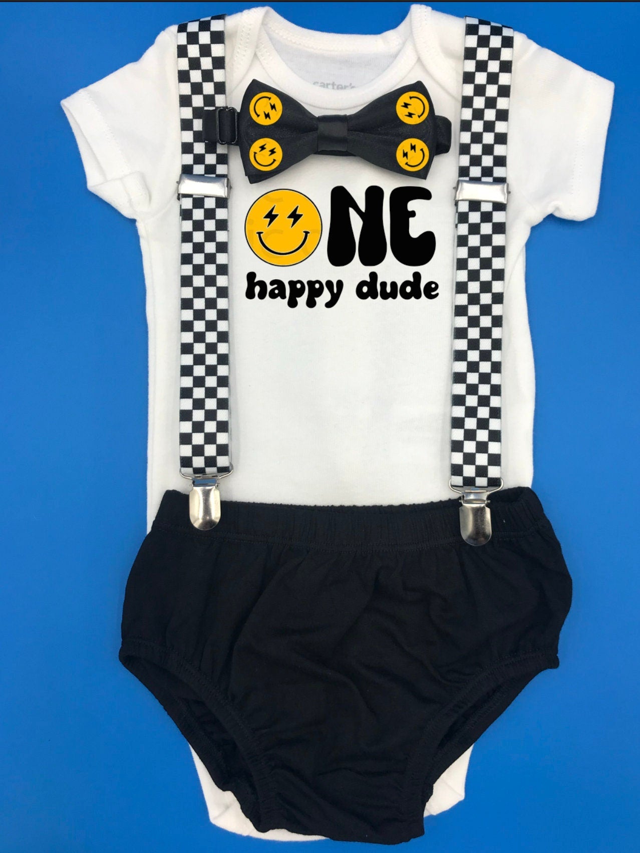 Happy Dude Birthday Shirt, Personalized First Birthday Shirt, Baby Toddler Outfit by Bee Cute Baby