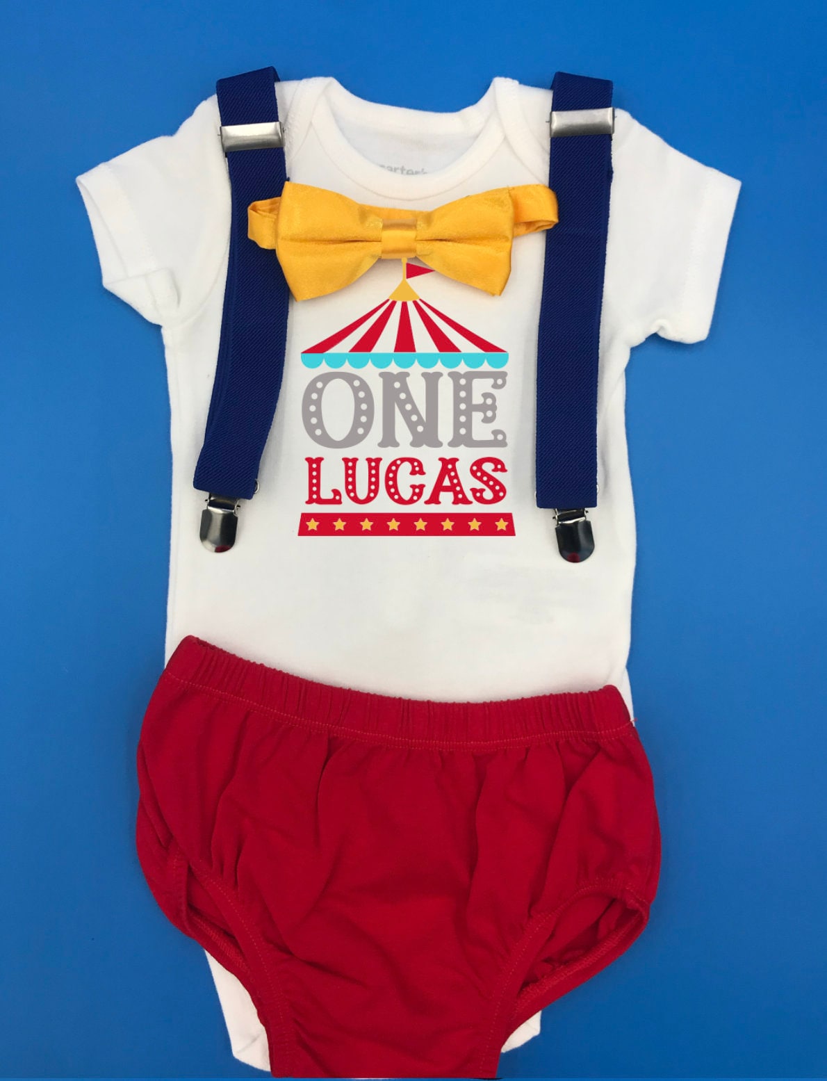 Circus Birthday Shirt, Personalized First Birthday Shirt, Baby Toddler Outfit by Bee Cute Baby