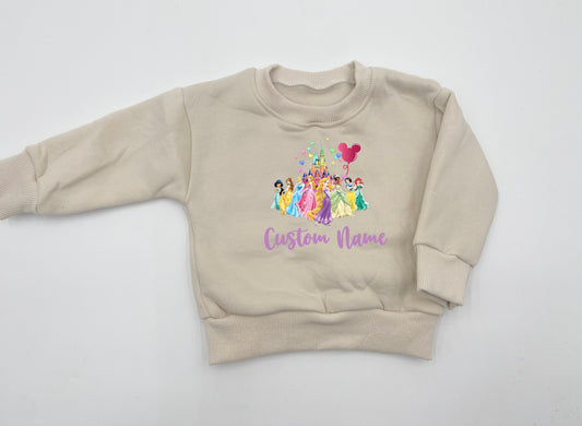 Baby Disney Birthday Sweatshirt, Disney Birthday Girl Shirt, Watercolor Castle Shirt, Birthday Girl Shirt, toddler Hoodie