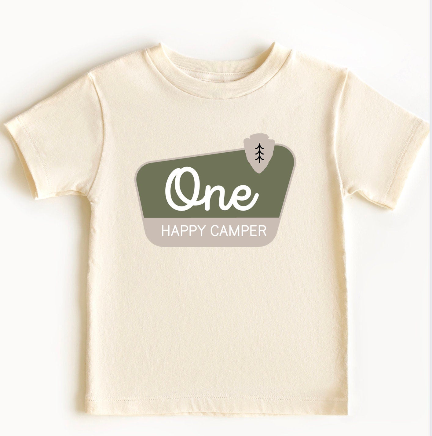 One Happy Camper Birthday Shirt, Personalized First Birthday Shirt, Baby Toddler Outfit by Bee Cute Baby