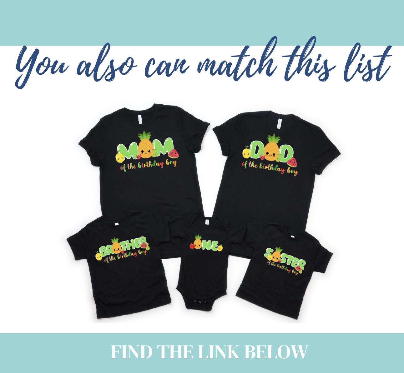 Matching Family Birthday Shirts, Personalized Birthday Crew Shirts by Bee Cute Baby