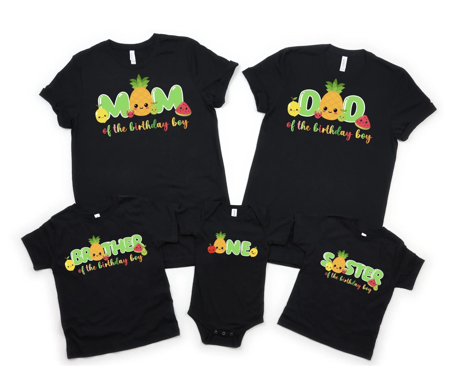 Matching Family Birthday Shirts, Personalized Birthday Crew Shirts by Bee Cute Baby