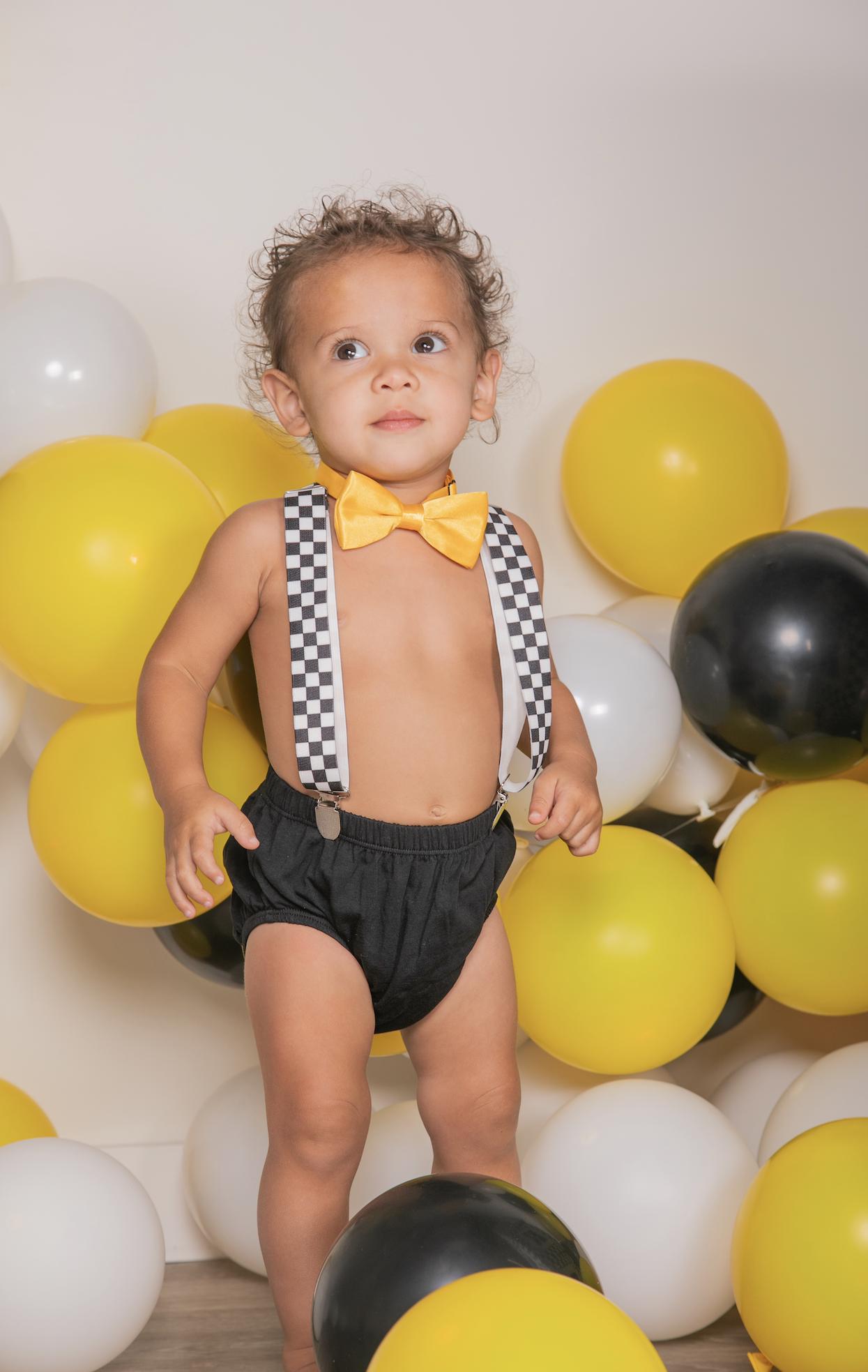 Personalized Cake Smash Outfit, First Birthday Outfit, Birthday Photo Set by Bee Cute Baby