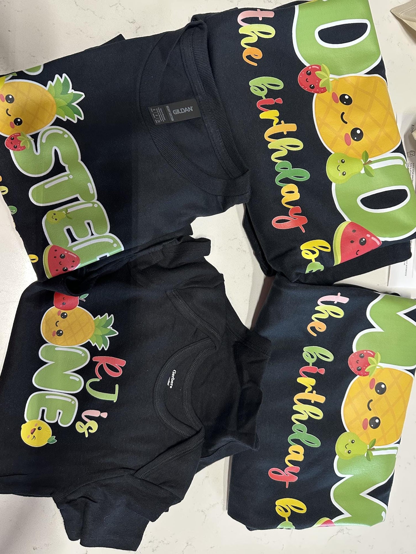 Matching Family Birthday Shirts, Personalized Birthday Crew Shirts by Bee Cute Baby