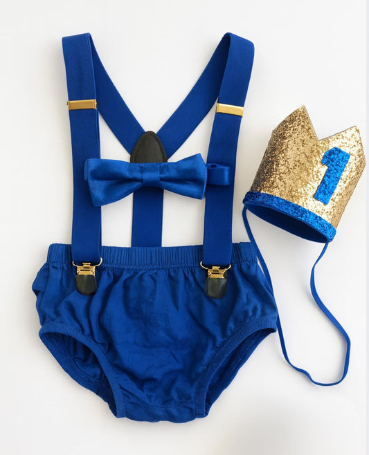 Personalized Cake Smash Outfit, First Birthday Outfit, Birthday Photo Set by Bee Cute Baby