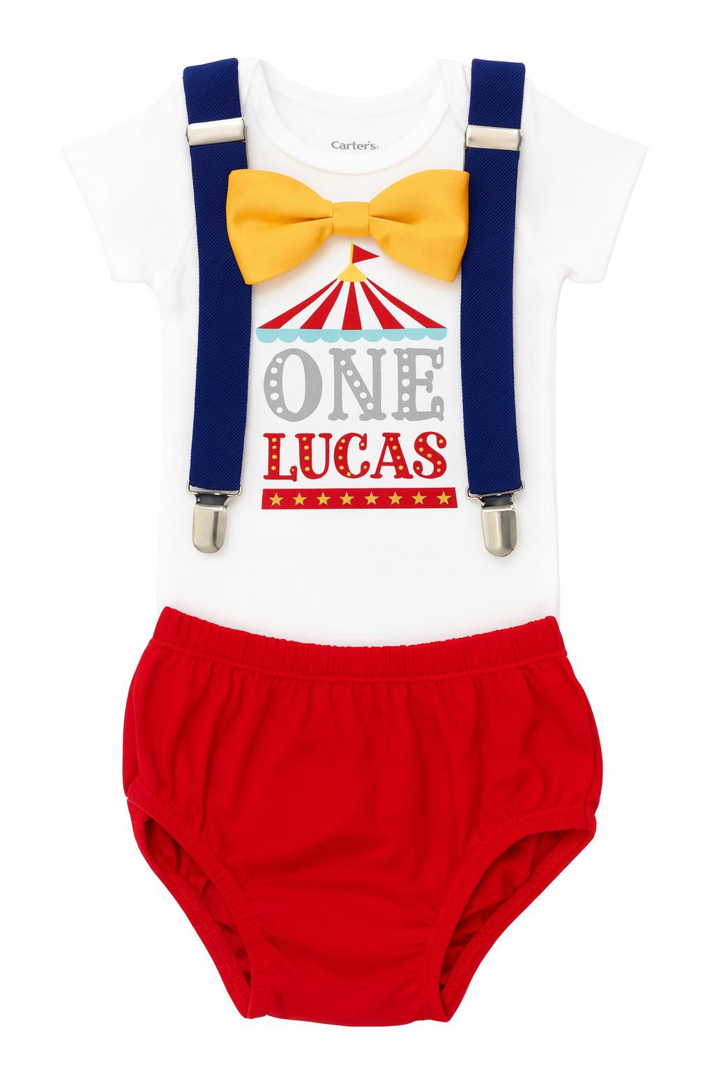 Circus Birthday Shirt, Personalized First Birthday Shirt, Baby Toddler Outfit by Bee Cute Baby