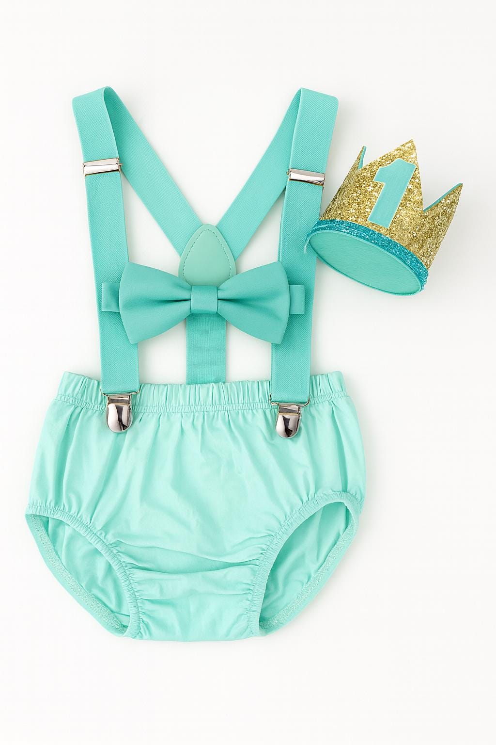 Personalized Cake Smash Outfit, First Birthday Outfit, Birthday Photo Set by Bee Cute Baby